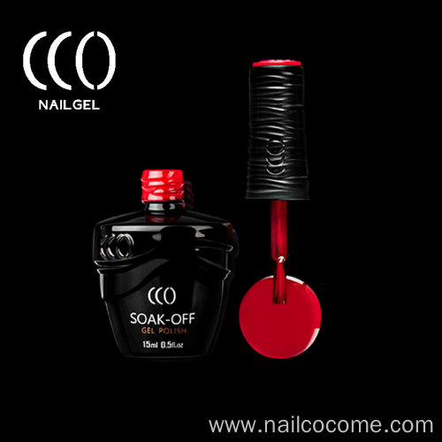 Cco New Formula Custom Logo Private lable Silky Texture Soak Off Uv Nail Gel Polish Color With Rich Pigment